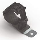 Hellermanntyton - Bride métalloplastique à visser, déport court, 15°, Ø trou 8.3mm - RCD15SM8