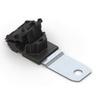 Hellermanntyton - Bride métalloplastique à visser, déport moyen, 180°, Ø trou 6.5mm - RCA180MM6