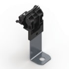 Hellermanntyton - Bride métalloplastique à visser, déport long, 90°, Ø trou 6.5mm - RCA90LM6