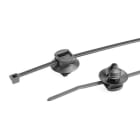 Hellermanntyton - Lanière avec pied sapin 100x2.5mm Øtrou 6.4 à 7.1mm en PA66HIRHS noir - T18RFT6