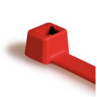 Hellermanntyton - Collier 100x2.5mm en PA66HS rouge - T18R