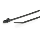 Hellermanntyton - Lanière à pied ancre 158x3.6mm pour trou Ø 4.7 à 5.5 mm en PA66HS noir - T30RSF
