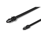 Hellermanntyton - Lanière à pied ancre 210x4.6mm pour trou Ø 6.2 à 6.4 mm en PA66 noir - T50RSF