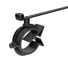 Hellermanntyton - Lanière 155x4.7mm avec clip Ø 19 à 24.5 mm en PA66HIRHS noir - T50SVCOC19-245
