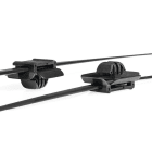 Hellermanntyton - Lanière avec pied ancre 200x4.6mm trou oblong 7x25 mm PA66 noir - T50ROSSFT725