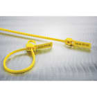 Hellermanntyton - Collier/Scellé de sécurité en PA66, taille 230 x 3,8 mm, Rouge, personnalisable