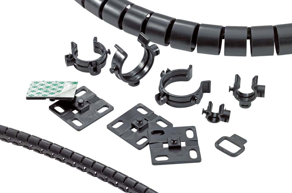 Hellermanntyton - Accessoire de fixation embase adhésive pour gaine Helawrap