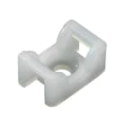 Hellermanntyton - Embase en berceau 18x12mm à visser trou central Ø 4.5 mm en PA66 naturel - KR6G5
