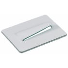 Hellermanntyton - Clip adhésif métallique pour câble Ø 8 mm en acier blanc - SAC2