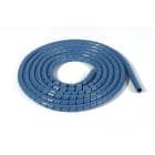 Hellermanntyton - Frette spiralee PE Metal Content Couleur bleue Diametre 16 mm