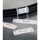 Hellermanntyton - Plaquette d'identification en PA66, blanc, taille 88,9x19,1 mm, imprimable