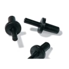 Hellermanntyton - Rivet plastique pour trou Ø 4 mm en PA66 noir - TY8P2