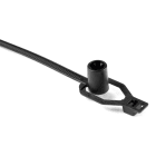 Hellermanntyton - Lanière de fixation réouvrable 190x4.6mm pour goujon en PA66 noir - RT50RS5