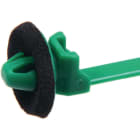 Hellermanntyton - Lanière à pied ancre 159x4.6mm Ø 6.3 à 6.7 mm en PA66HS vert - T50SOSSFT65EMD