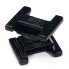 Hellermanntyton - Embase rotative double en PA66HS + POM noir - DSWS4