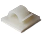 Hellermanntyton - Clip adhésif en forme de demi-lune 25x25mm pour câble Ø 8 mm en PA66 naturel-RB8