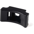 Hellermanntyton - Embase en berceau à visser avec trou central Ø 6 mm en PA66 noir - LKCSF1