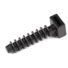 Hellermanntyton - Cheville murale à frapper pour trou Ø 7 à 8 mm en PA66W noir - LOK01