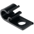 Hellermanntyton - Bride plastique à visser pour câble de diamètre 10 mm en POM noir - 8D10