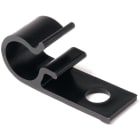 Hellermanntyton - Bride plastique à visser pour câble de diamètre 15 mm en POM noir - 8D15