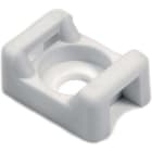 Hellermanntyton - Embase à visser 14.7x9.4mm avec trou central Ø 4.7 mm en PA66 blanc - CTM1