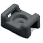 Hellermanntyton - Embase à visser 21.9x15.6mm avec trou central Ø 6.6 mm en PA66 noir - CTM4