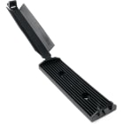 Hellermanntyton - Embase adhesive pour cable plat avec capot 56.6x25mm en PA66HIR noir - FKH50A