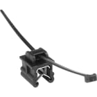 Hellermanntyton - Lanière de fixation pour bord de tôle 100 x 2.5 mm en PA66HIRHS noir -T18ROSEC19