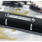 Hellermanntyton - Repères MBML-L-10X90 en acier inox 316L à embosser, 10x90 mm, vrac de 6000pcs