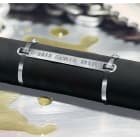 Hellermanntyton - Repères MBML-L-10X90 en acier inox 316L à embosser, 10x90 mm, boite de 500pcs
