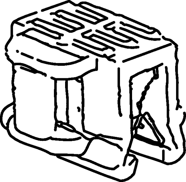 Lanières assemblées pour bord de tôle T50ROSEC6-8 (156-02700)