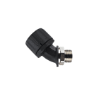 Hellermanntyton - Raccord coudé 45° HG-45M, Ø nominal 34, PG29, PA66, noir, sachet 10 pcs