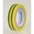 Hellermanntyton - Ruban adhesif Isolant PVC HelaTape Flex 15 - Vert-Jaune 15x10