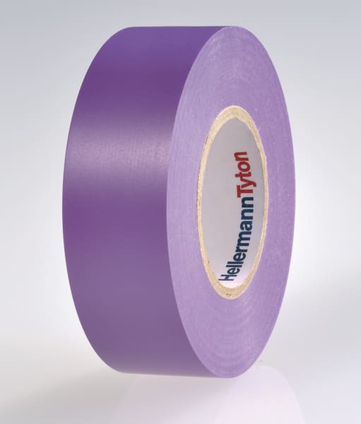 Hellermanntyton - Ruban adhesif Isolant PVC HelaTape Flex 15 - Violet 25x25