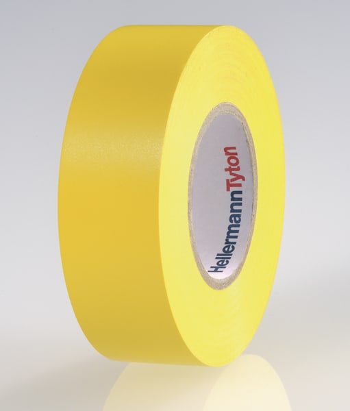 Hellermanntyton - Ruban adhesif Isolant PVC HelaTape Flex 15 - Jaune 25x25