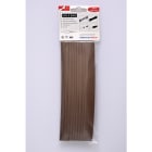 Hellermanntyton - Gaine thermorétractable HIS-3-BAG 12/4, marron, 10 longueur de 200mm en sachet