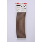 Hellermanntyton - Gaine thermorétractable HIS-3-BAG 6/2, marron, 10 longueur de 200mm en sachet