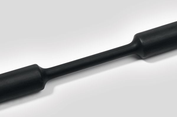 Hellermanntyton - Gaine thermorétractable polyoléfine, TCN30, 3:1, noir, 1,5/0,5, barres de 1 m