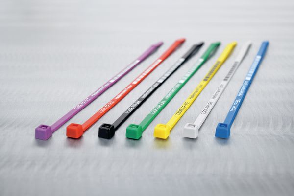 Hellermanntyton - Collier de serrage marqué à façon, T50R 50X1,5mm, Jaune, longueur 200mm