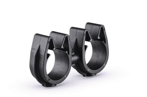 Hellermanntyton - Clips rotatifs interconnectés Ø14 et Ø14 mm en PA66HIRHSW noir - MOC14FMOC14M