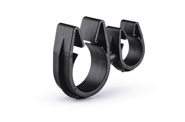 Hellermanntyton - Clips rotatifs interconnectés Ø14 et Ø22 mm en PA66HIRHSW noir - MOC14FMOC22M