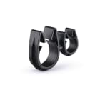 Hellermanntyton - Clips rotatifs interconnectés Ø14 et Ø22 mm en PA66HIRHSW noir - MOC14FMOC22M