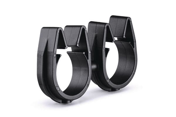 Hellermanntyton - Clips rotatifs interconnectés Ø22 et Ø22 mm en PA66HIRHSW noir - MOC22FMOC22M