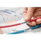 Hellermanntyton - Etiquettes auto-protégées TAG2T5-100B, 10000pcs, transfert thermique, blanc