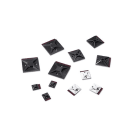Hellermanntyton - Embase adhésive carrée 19x19mm en PA66 noir - MB3APT-A