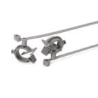 Hellermanntyton - Lanière de fixation 155x4.7mm avec clip Ø10 à 14mm en PA46 gris - T50SVCOC10-14
