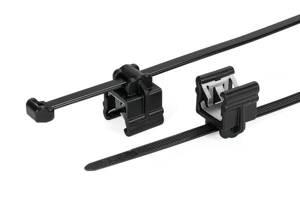 Hellermanntyton - Lanière de fixation pour bord de tôle 200 x 4.6mm en PA66HIRHS noir -T50ROSEC6-8