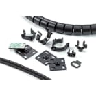 Hellermanntyton - HEWPP16BK en sachet(3m+3clips+3emb)