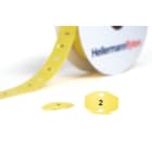 Hellermanntyton - Repères type TIPTAG en Polyuréthane, HF, 20X30, jaune, en rouleau de 1000pièces