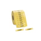 Hellermanntyton - Repères type TIPTAG en Polyoléfine (PO-X), 10X51, jaunes, en rouleau de 2000pcs